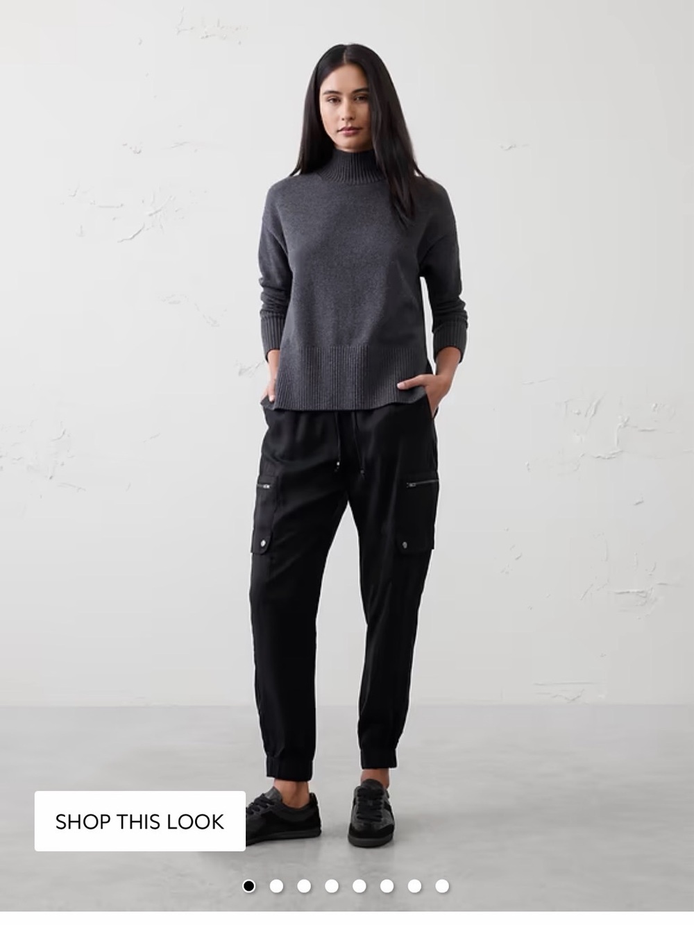 Banana Republic Factory Black Cargo Joggers